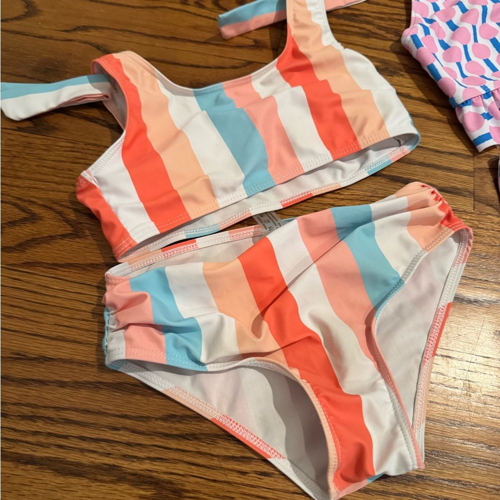 Colorful Striped and Patterned Bikini Set - Picture 3 of 3